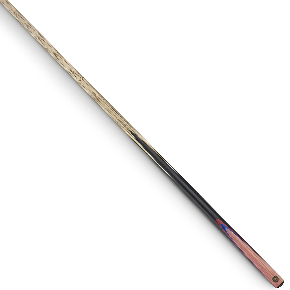 Cannon Metro Two Piece Snooker Cue. On angle view