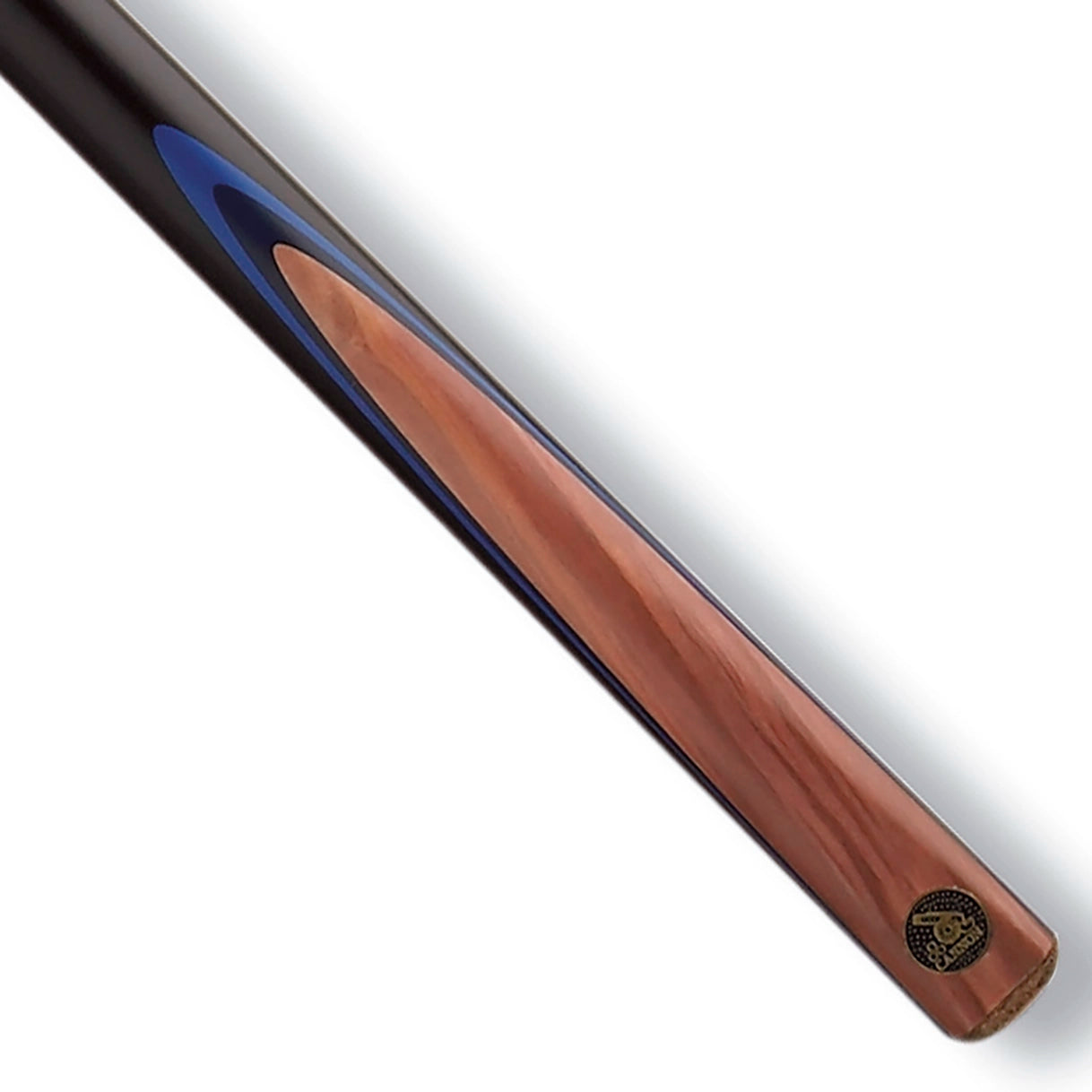 Cannon Sapphire 3/4 Jointed Snooker Cue. Butt view