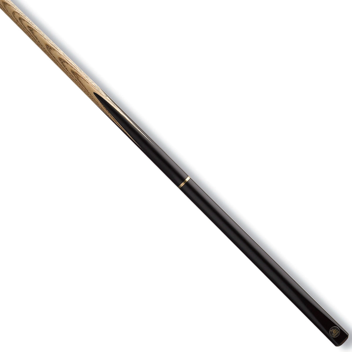 Cannon Tornado 3/4 Jointed Snooker Cue. On angle view