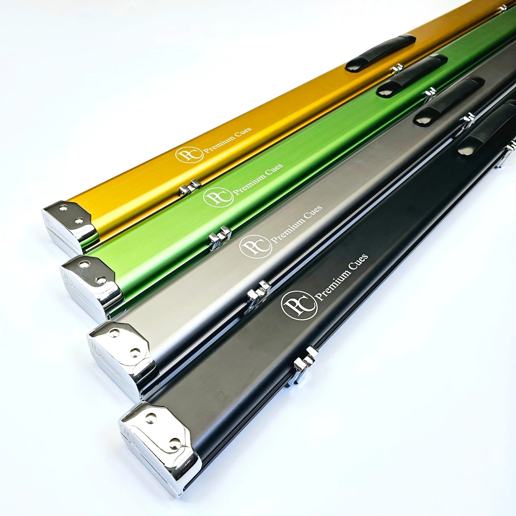 A selection of Premium Cues one piece cue cases