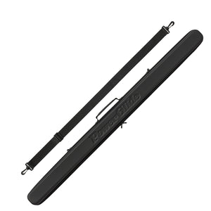 PowerGlide 3/4 cue case in black, tough surface with full zip. Also comes with  hands free strap