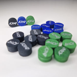 ADR147 Proffesional Cue Tips, Black Green & Blue