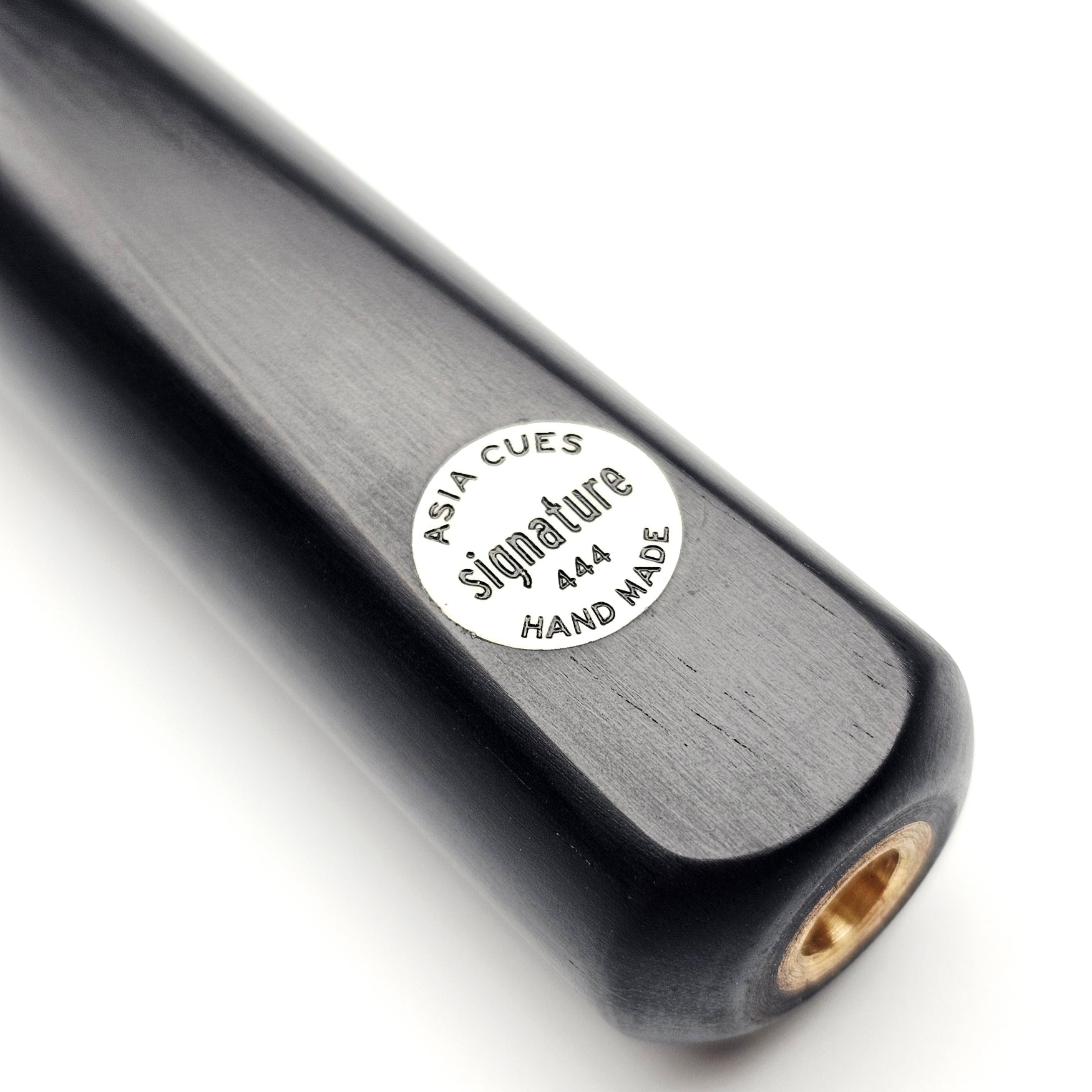 Asia Cues Signature No.444 - One Piece Snooker Cue badge view
