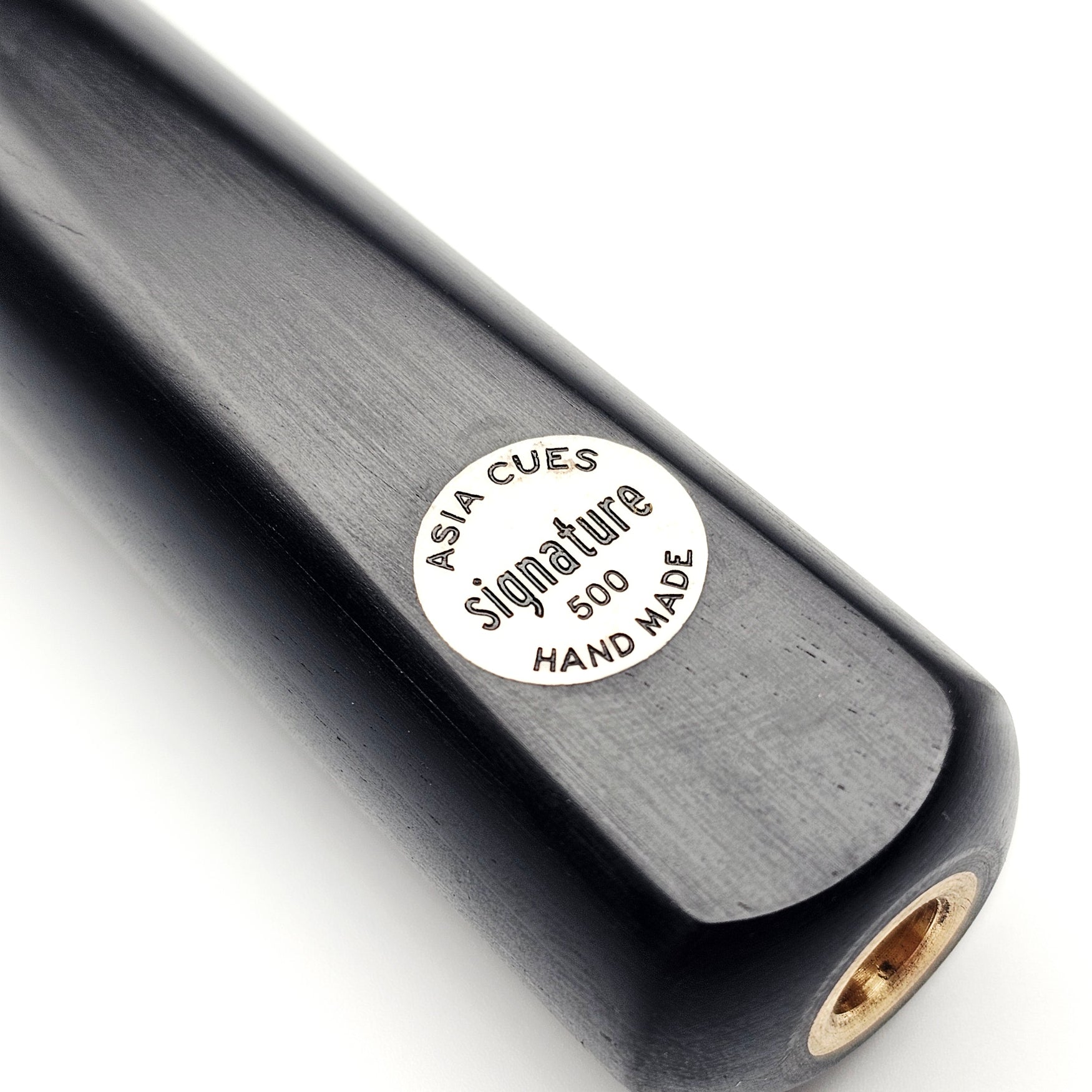Asia Cues Signature No.500 - One Piece Snooker Cue badge view