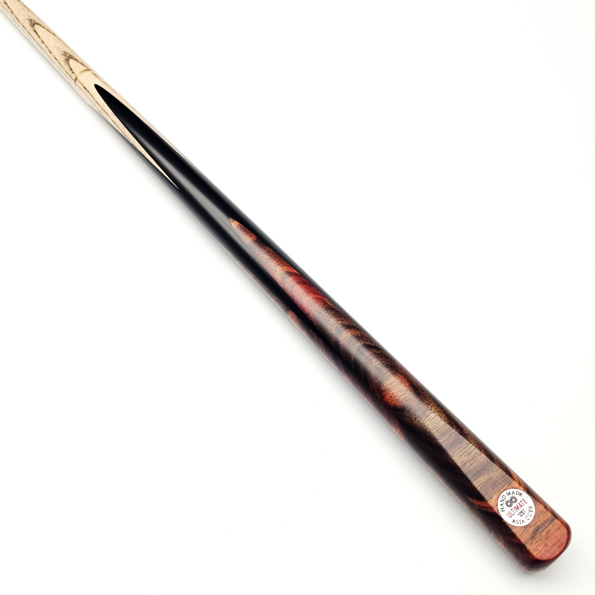 Asia Cues Ultimate No.1251 - 3/4 High Jointed Snooker Cue on angle