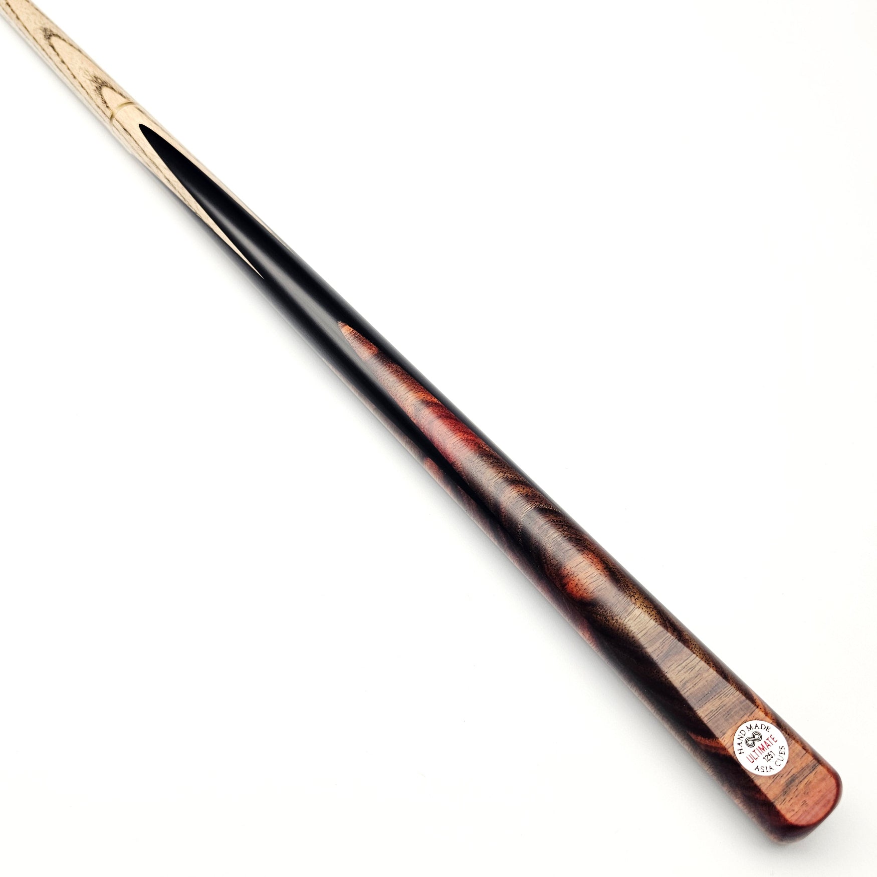 Asia Cues Ultimate No.1251 - 3/4 High Jointed Snooker Cue on angle