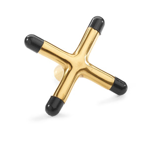 Brass with toes Cross Rest Heads