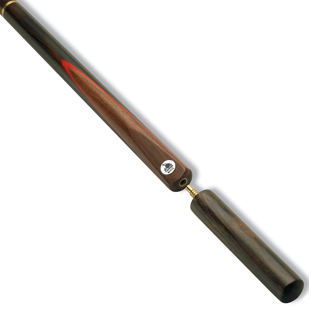 Cannon Magic 3/4 Jointed Snooker Cue + Mini Butt. Butt view