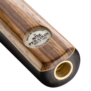 Peradon Chiltern 3/4 Jointed Snooker Cue. Badge view