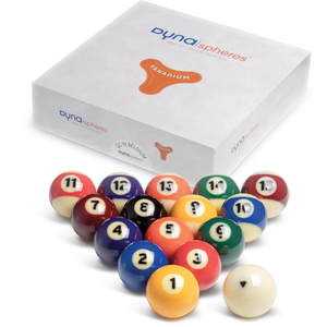 Dynaspheres Vanadium 572 Pro Pool Ball Set box and balls view