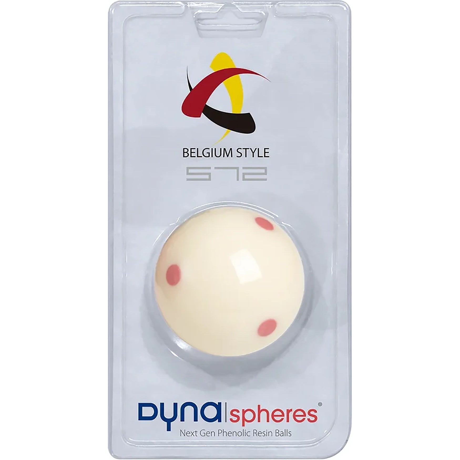 Dynaspheres American Pool Cue-Ball 57.2mm with 6 red dots