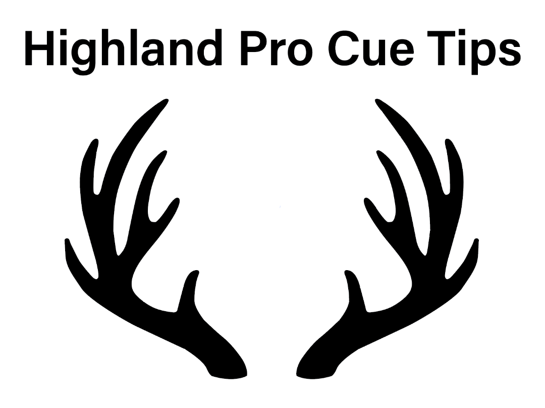 Tips Included Highland Pro Cue Tips (4 Tips Included) - Premium Cues