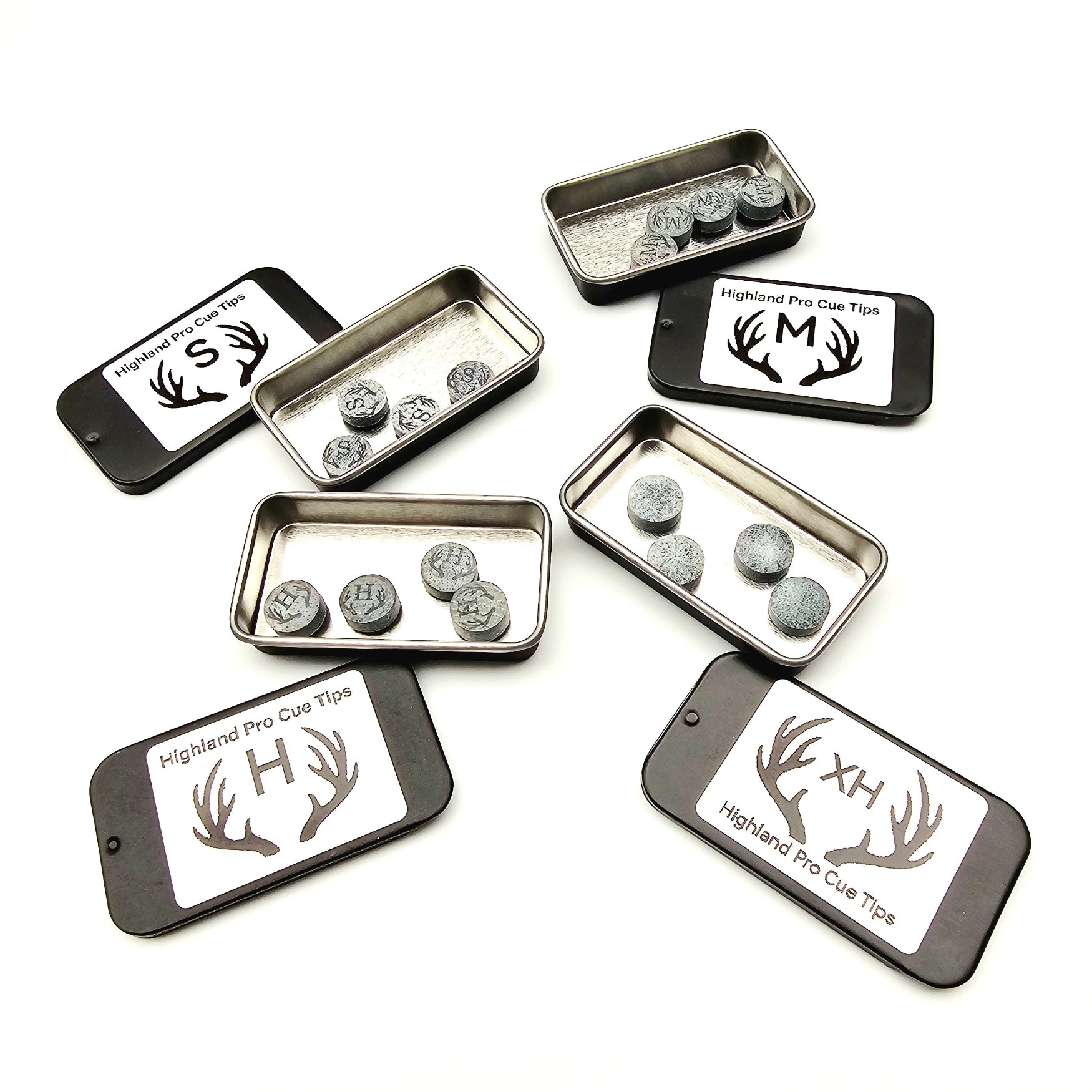 Highland Pro Cue Tips Box 4 Tips
