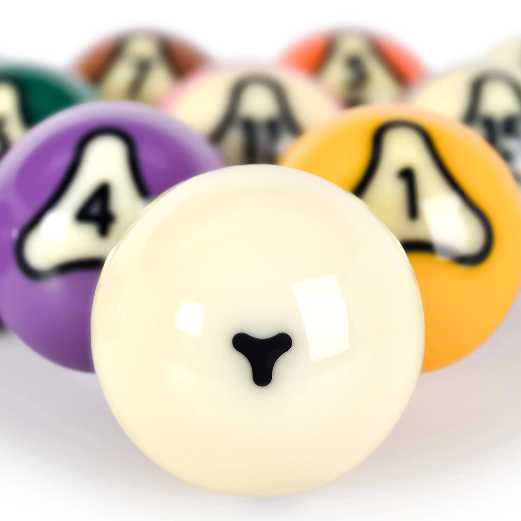 Dynaspheres Palladium 572 TV Pool Ball Set