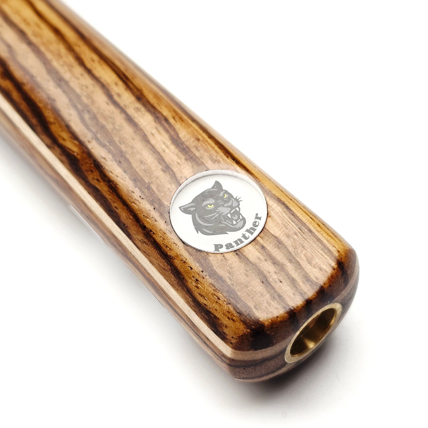 Panther Amber One Piece Snooker & Pool Cue + Mini Butt - Badge view