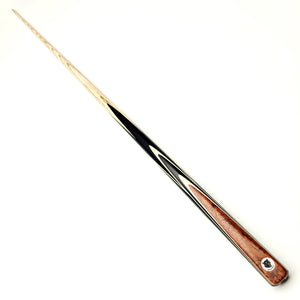 Panther Bronzite One Piece Snooker & Pool Cue + Mini Butt - Full length view.