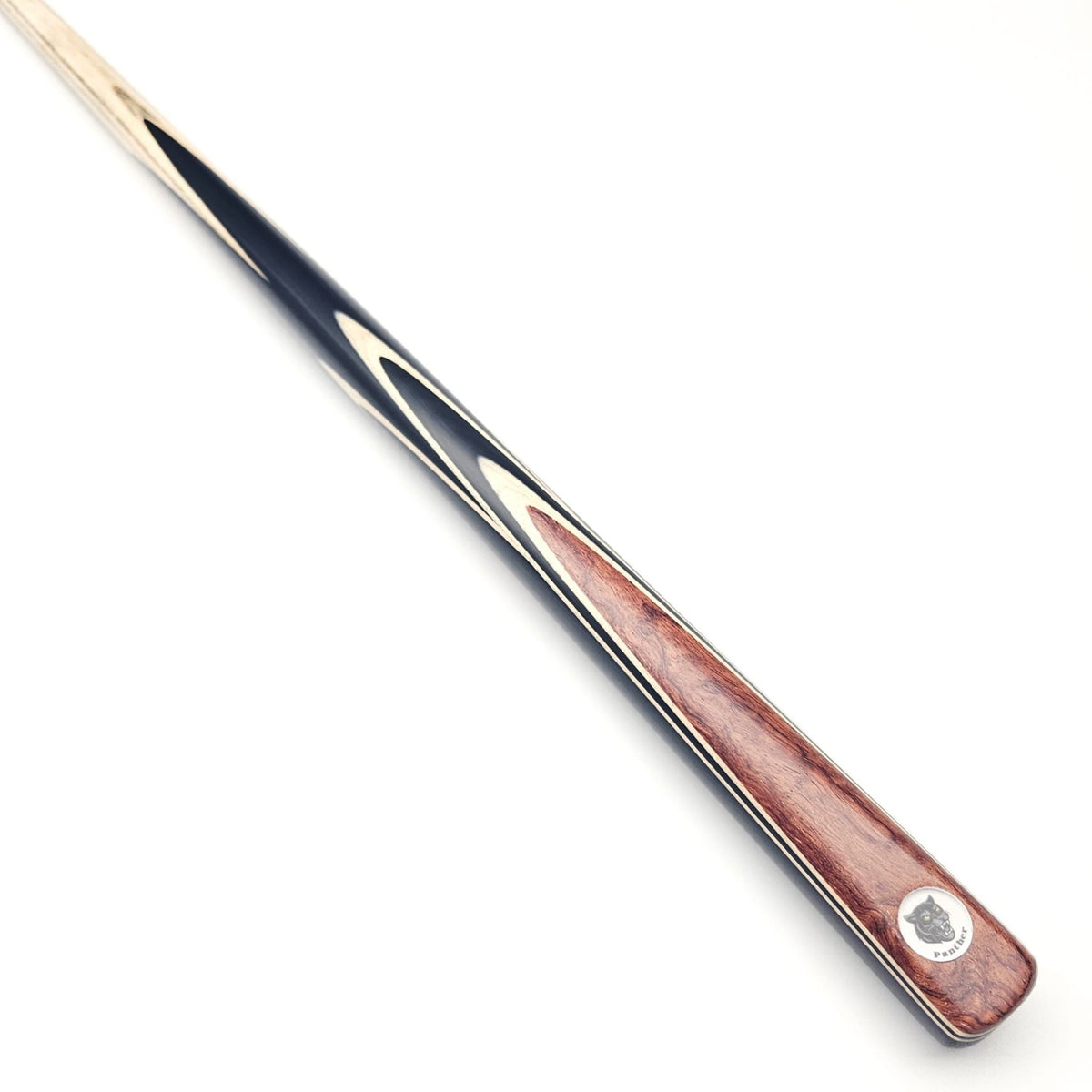 Panther Bronzite One Piece Snooker & Pool Cue + Mini Butt - On angle view