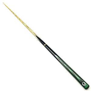 Panther Emerald 3/4 Jointed Snooker Cue - Full length view