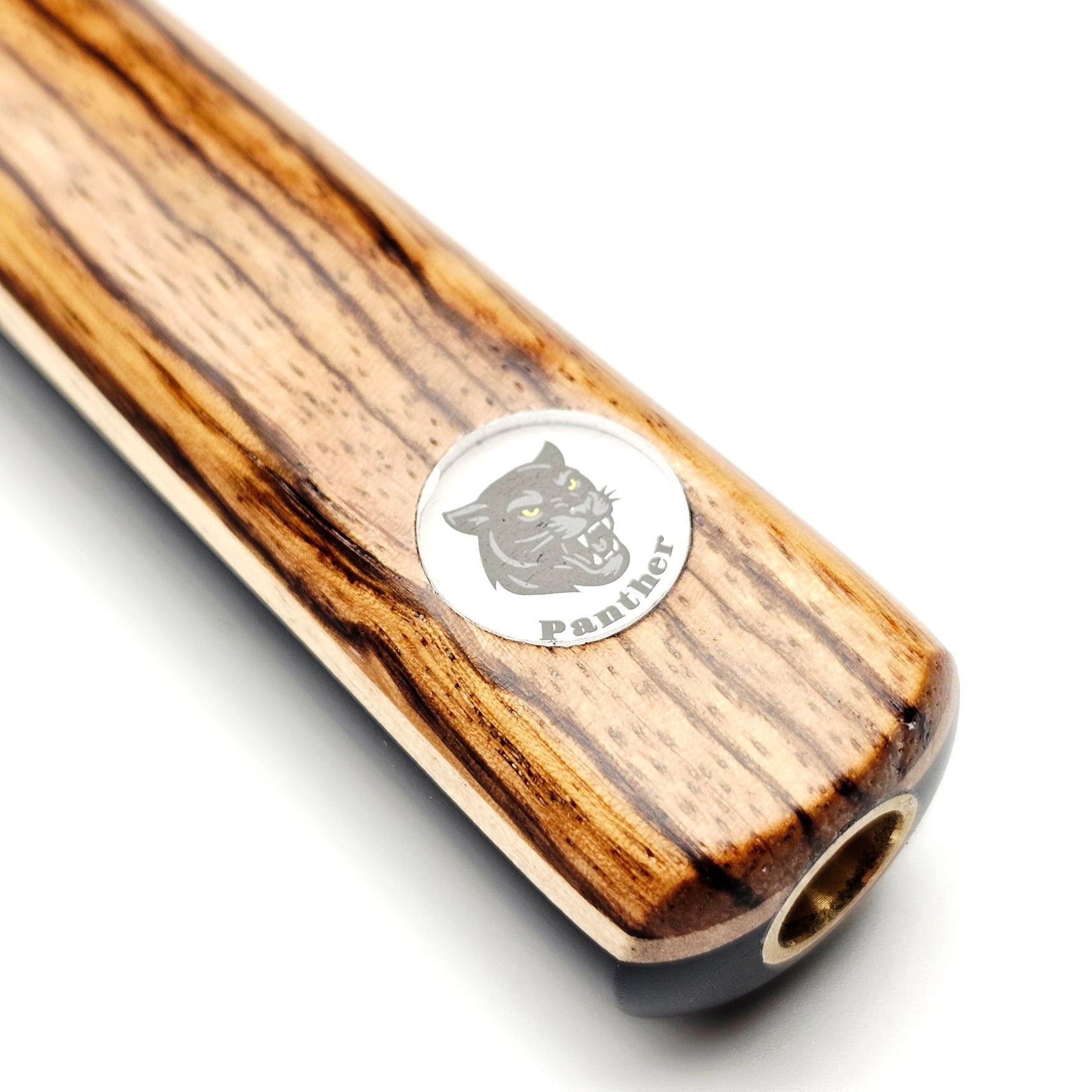 Panther Gold One Piece Snooker & Pool Cue + Mini Butt - Badge-view