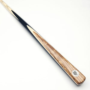 Panther Gold One Piece Snooker & Pool Cue + Mini Butt - On angle view