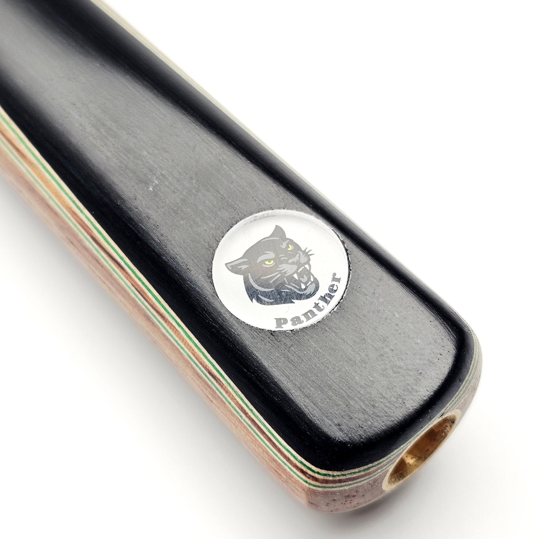 Panther Jade 3/4 Jointed Pool Cue - Badge view