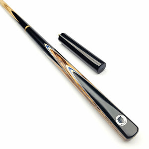 Panther Neptune 3/4 Jointed Snooker-Pool Cue and Mini Butt angled view