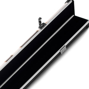 Peradon Black White Patch Halo Case for 3/4 Cues. Open view