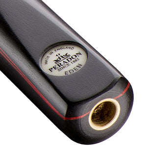Peradon Eden 3/4 jointed Snooker cue. Badge view