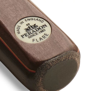 Peradon Flare 3 Section 8-Ball Pool Cue. Badge view