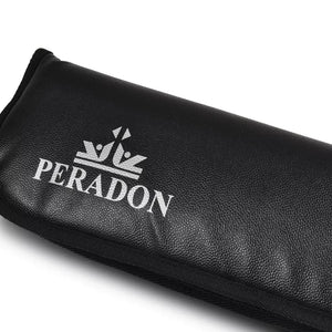 Peradon Full Zip Two Piece Cue Case. Badge view