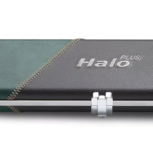 Peradon Black Green Stripe Halo Plus 3/4 Jointed Cue Case. End view