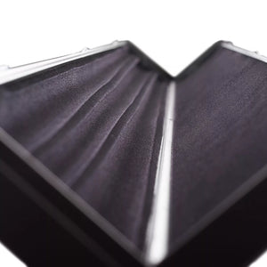 Peradon Black Green Stripe Halo Plus 3/4 Jointed Cue Case. Open