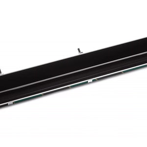 Peradon Black Green Stripe Halo Plus 3/4 Jointed Cue Case. Open view