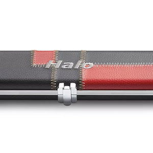 Peradon Black Red Patch Halo Wide One Piece Case. Case end view.