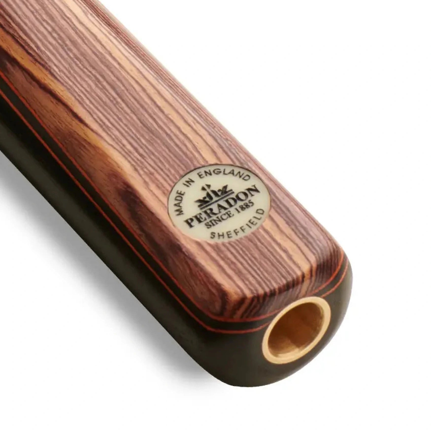 Peradon Sheffield Two Piece Snooker Cue - Badge view