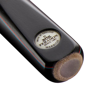 Peradon Warrior Three Section 8 Ball Pool Cue. Badge view