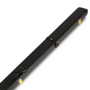 Peradon wide leather One piece Cue Case in Black