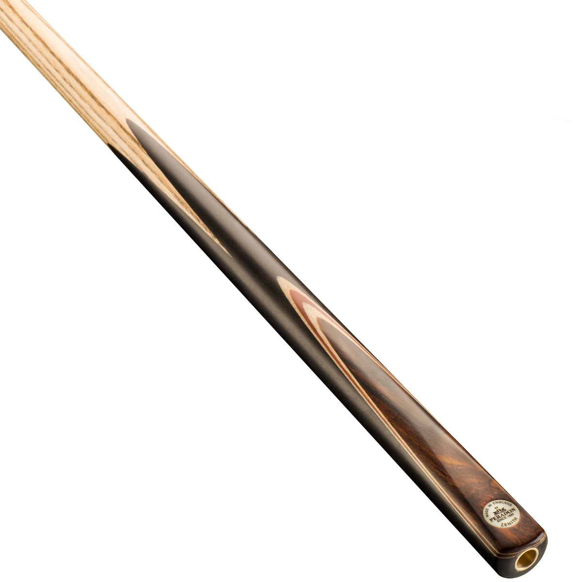 Peradon Zenith One Piece 8 Ball Pool Cue. On angle view