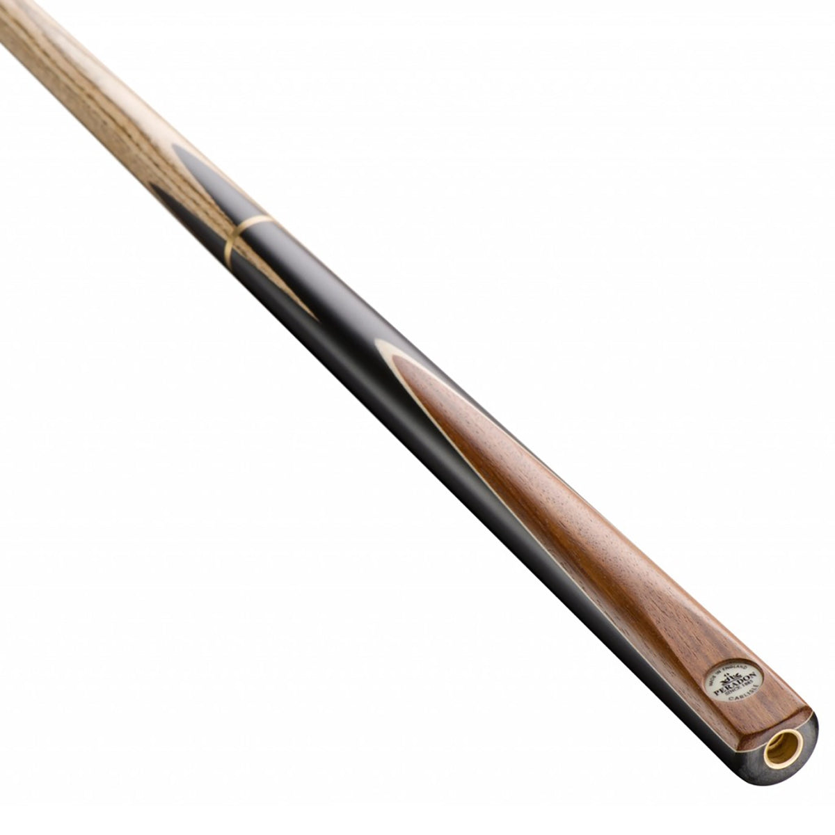 Peradon Carlisle 3/4 Jointed Snooker Cue. On Angle view