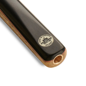 Peradon Derby Two Piece Snooker Cue. Badge view