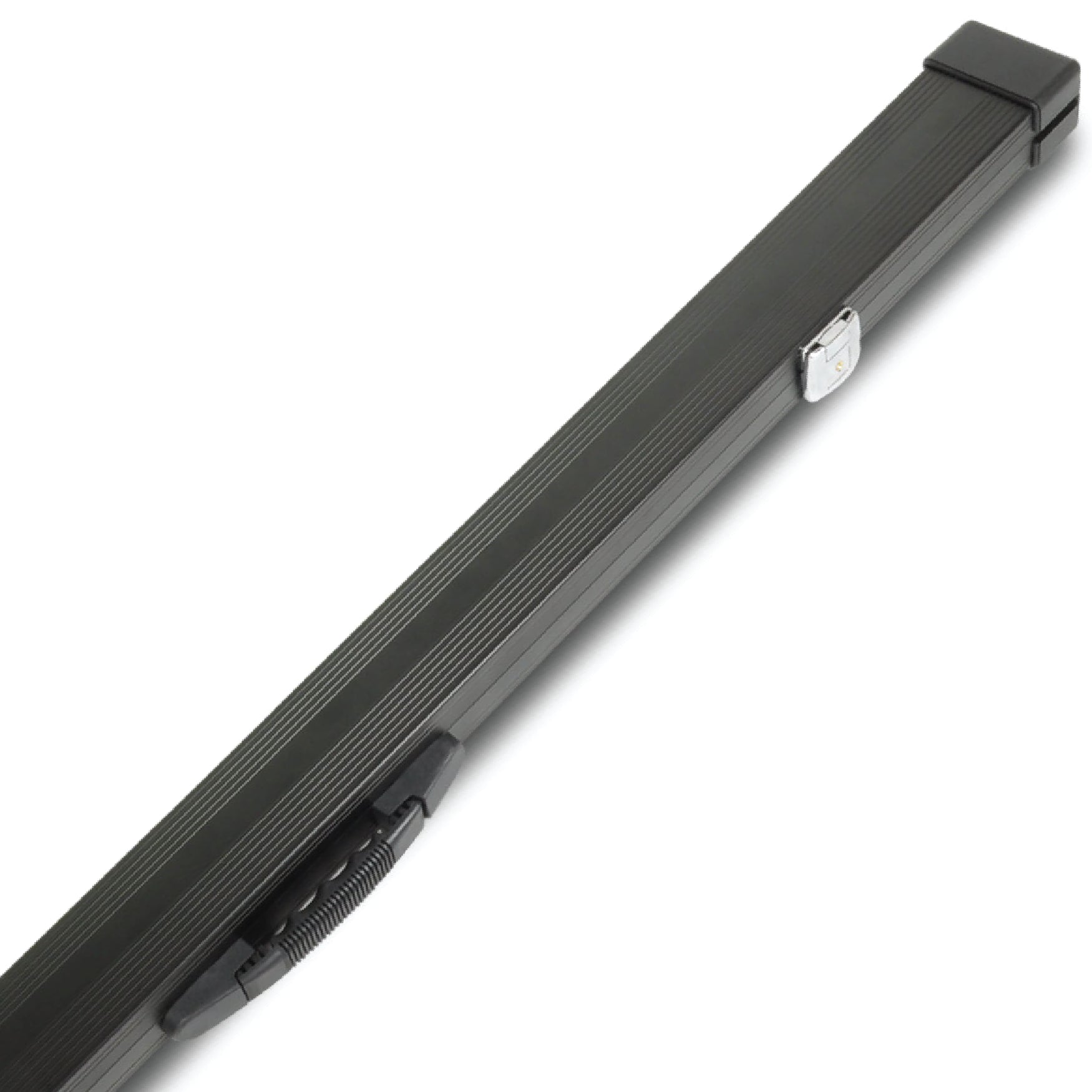 Peradon Black Aluminium 3/4 Cue Case Close Up