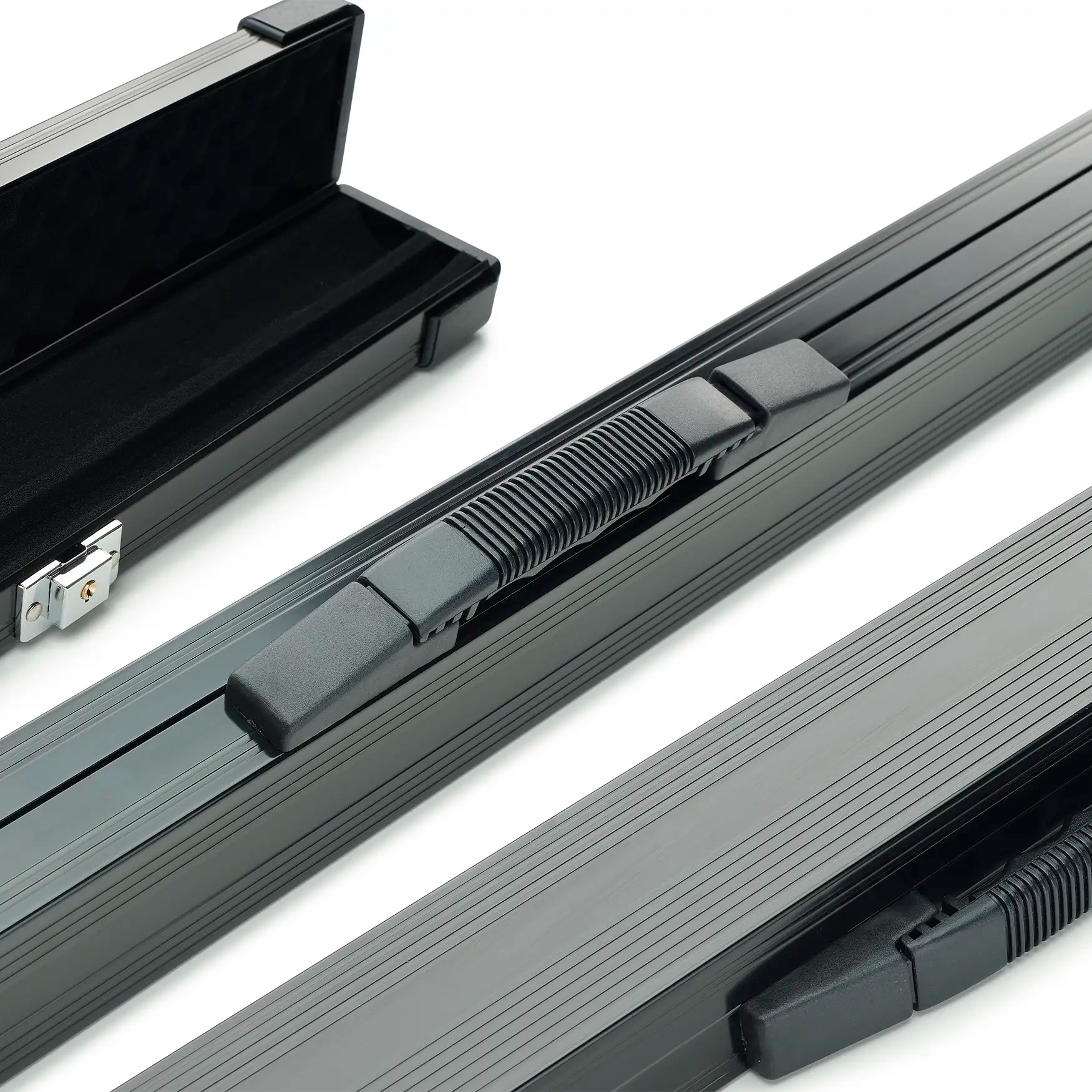 Peradon Black Aluminium One Piece Cue Case assorted view