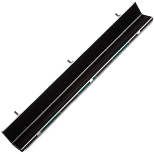 Peradon Black & Green Stripe Halo Plus 3/4 Cue Case Full View Open