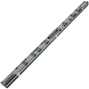 Peradon Black & Grey Patch Halo Wide One Piece Cue Case Closed