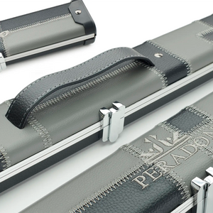 Peradon Black & Grey Patch Halo Wide One Piece Cue Case assorted view