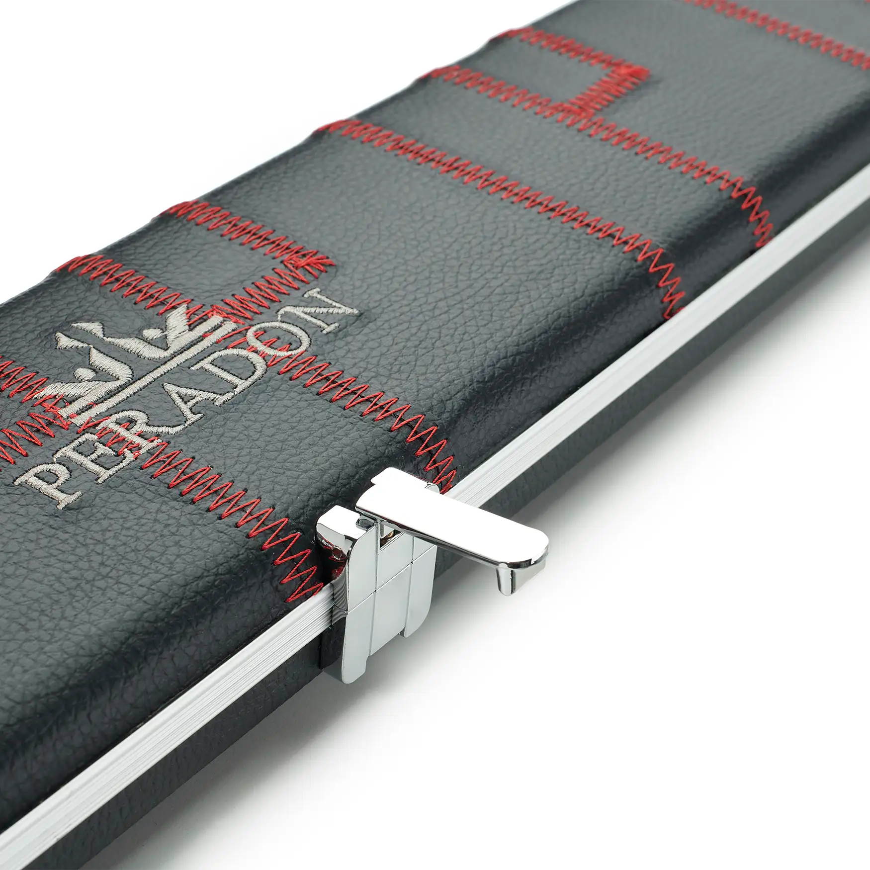 Peradon Black Patch & Red Stitch Halo Plus One Piece Cue Case  catch view
