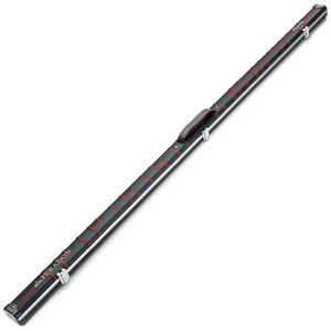 Peradon Black Patch & Red Stitch Halo Thin One Piece Cue Case Closed