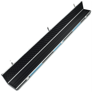 Peradon Black & Sky Blue Stripe Halo Plus 3/4 Cue Case Open