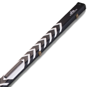 Peradon Black & White Clubman One Piece Cue Case Close Up