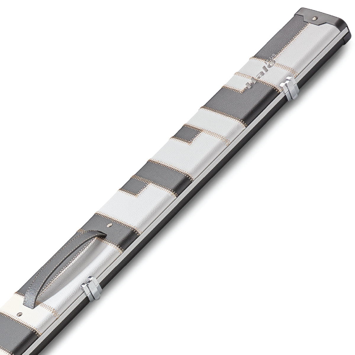 Peradon Black & White Patch Halo Plus 3/4 Cue Case Close Up